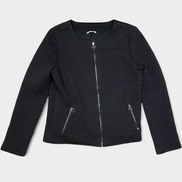 CALVIN Klein | Ribbed Zip Jacket - Picture 1 of 5